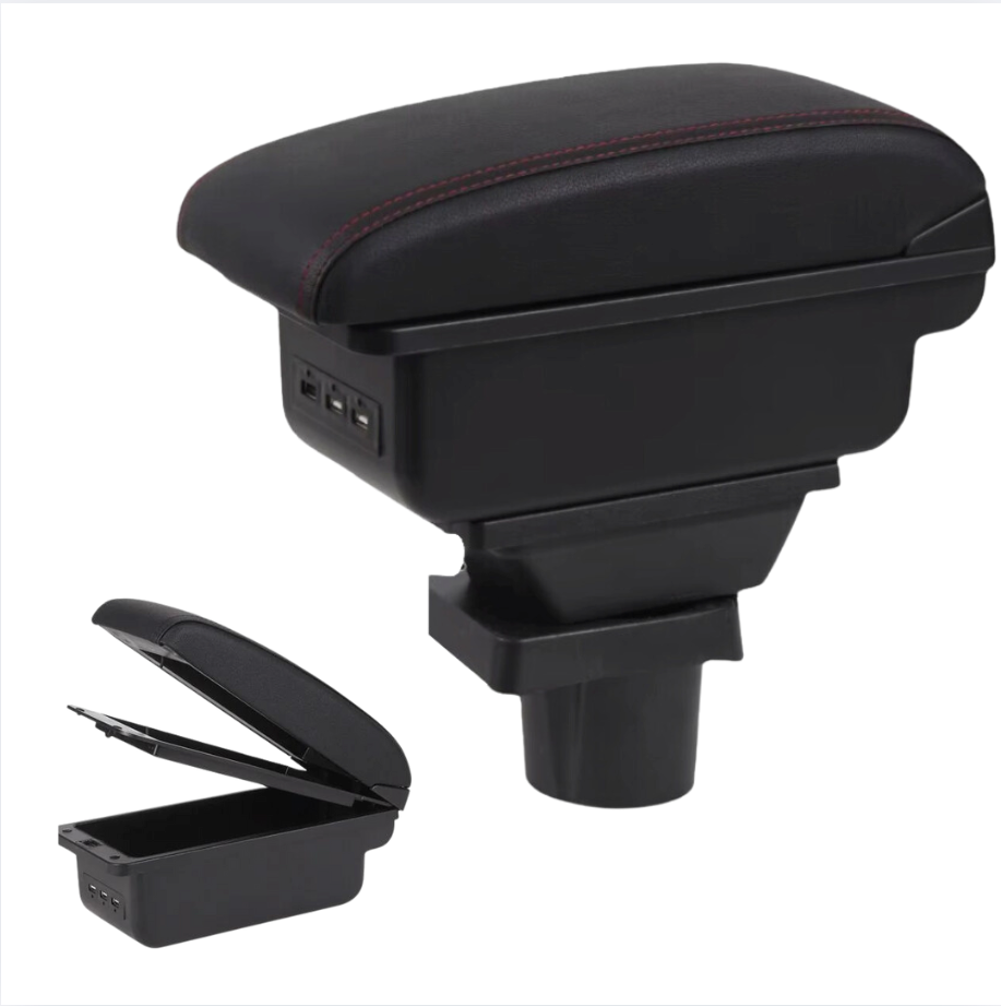 Multifunctionele Armsteun - Geschikt voor Volkswagen Up, Skoda Citigo en Seat Mii - 7 USB Aansluitingen - Opbergvakken - Bekerhouder