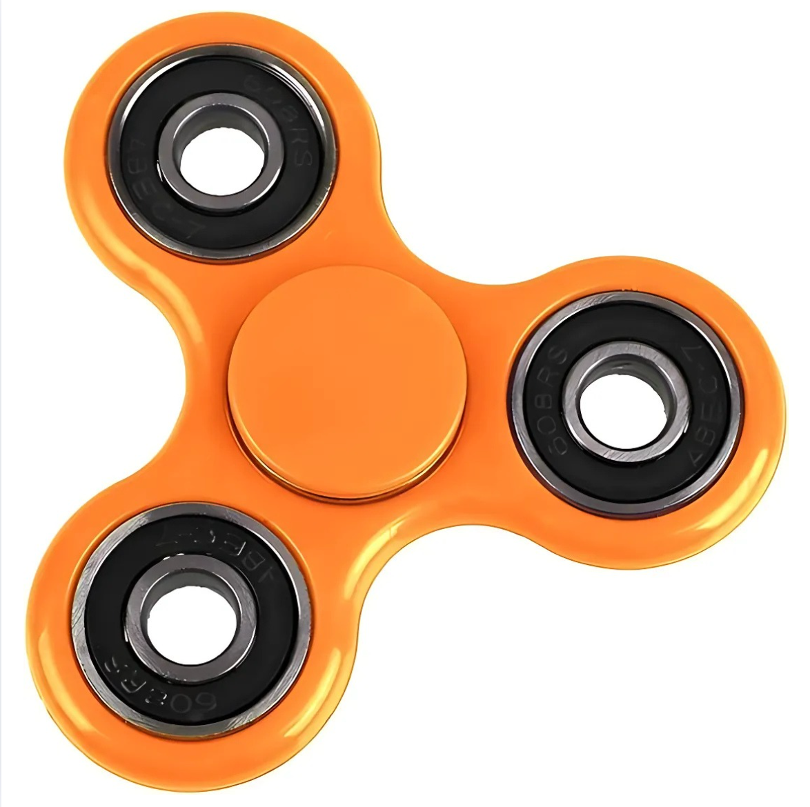 Fidget Spinner Oranje - Langdurige Spin - Stressverlichter voor Kinderen & Volwassenen - Anti Stress Speelgoed - Hand Spinner - Concentratie Speelgoed - Compact Formaat - Kunststof