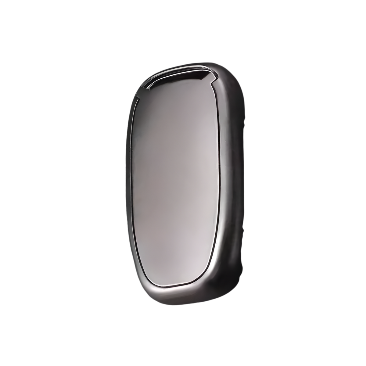 Zachte TPU Sleutelcover - Sleutelhoesje met een Glossy Look Geschikt voor Audi A3 / A4 / B9 / A6 / C8 / A7 / S7 / 4K / A8 / D5 / S8 / Q7 / Q8 / SQ8 / E-tron / 2018 / 2019 / 2020 / 2021 / 2022  - Zilvere - Key Cover - Auto Accessoires