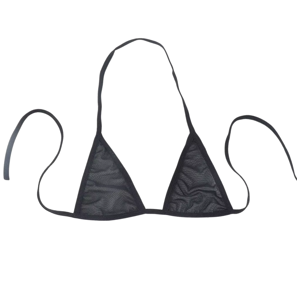 Sexy Dames Lingerieset – Zwart - Mini Lingerie Set – Tweedelige Lingerie Set - Halter Bralette Zonder Beugel - Micro String - Met Verstelbare Bandjes - Ondergoed Voor Vrouwen - Maat XL