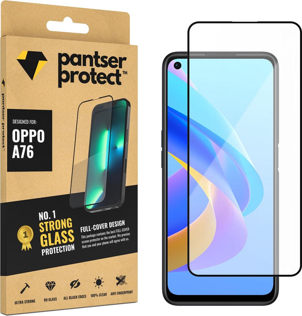 [EOL] Pantser Protect™ Glass Screenprotector Geschikt voor OPPO A76 - Case Friendly - Premium Pantserglas - Glazen Screen Protector