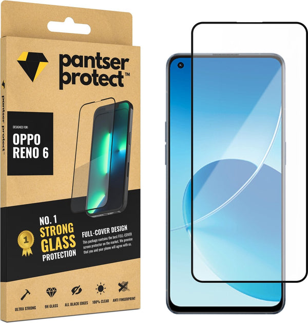 [EOL] Pantser Protect™ Glass Screenprotector Geschikt voor OPPO Reno 6 - Case Friendly - Premium Pantserglas - Glazen Screen Protector