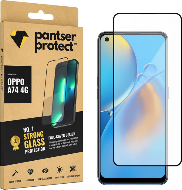 [EOL] Pantser Protect™ Glass Screenprotector Geschikt voor OPPO A74 4G - Case Friendly - Premium Pantserglas - Glazen Screen Protector
