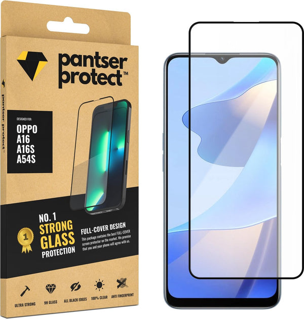 [EOL] Pantser Protect™ Glass Screenprotector Geschikt voor OPPO A16 / A16S / A54S - Case Friendly - Premium Pantserglas - Glazen Screen Protector
