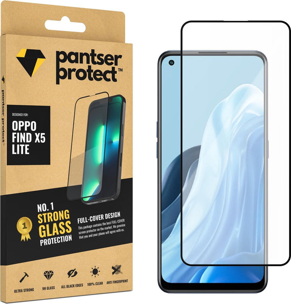 [EOL] Pantser Protect™ Glass Screenprotector Geschikt voor OPPO Find X5 Lite - Case Friendly - Premium Pantserglas - Glazen Screen Protector