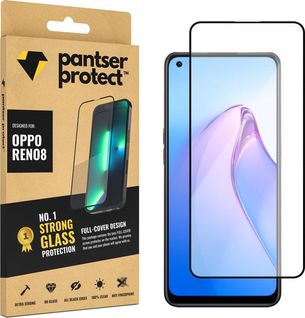 [EOL] Pantser Protect™ Glass Screenprotector Geschikt voor OPPO Reno8 - Case Friendly - Premium Pantserglas - Glazen Screen Protector OPPO Reno 8