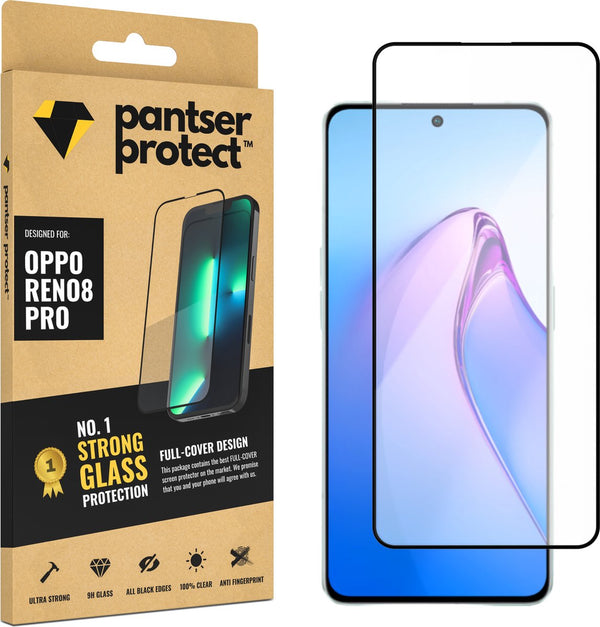 [EOL] Pantser Protect™ Glass Screenprotector Geschikt voor OPPO Reno8 Pro - Case Friendly - Premium Pantserglas - Glazen Screen Protector OPPO Reno 8 Pro