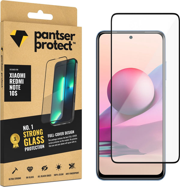 [EOL] Pantser Protect™ Glass Screenprotector Geschikt voor Xiaomi Redmi Note 10S - Case Friendly - Premium Pantserglas - Glazen Screen Protector