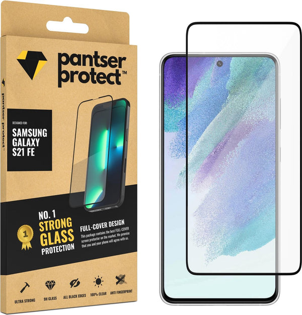 Pantser Protect™ Glass Screenprotector Geschikt voor Samsung Galaxy S21 FE - Case Friendly - Premium Pantserglas - Glazen Screen Protector