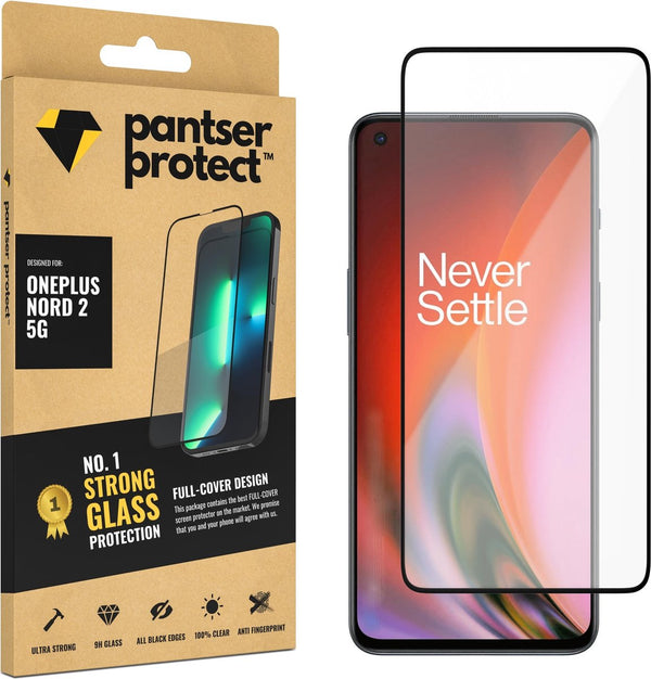 [EOL] Pantser Protect™ Glass Screenprotector Geschikt voor Oneplus Nord 2 5G - Case Friendly - Premium Pantserglas - Glazen Screen Protector
