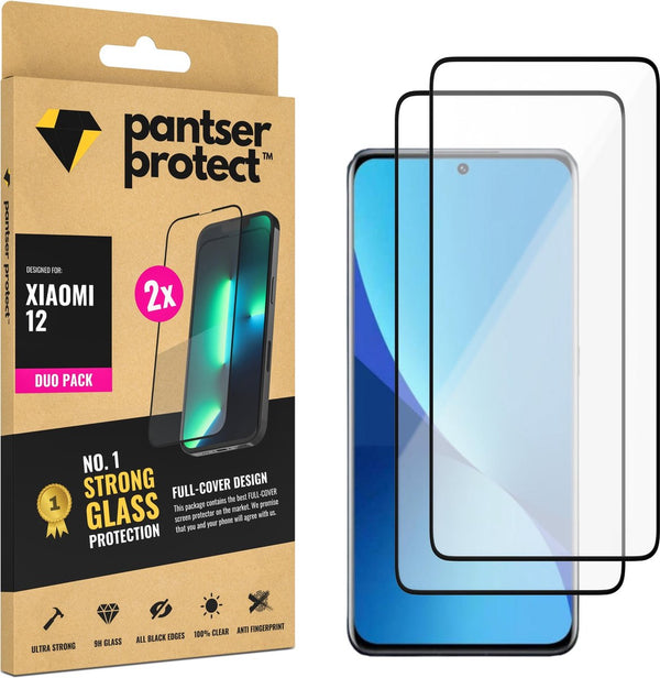 [EOL] DUO-PACK - 2x Pantser Protect™ Glass Screenprotector Geschikt voor Xiaomi Mi 12 - Case Friendly - Premium Curved Pantserglas - Glazen Screen Protector