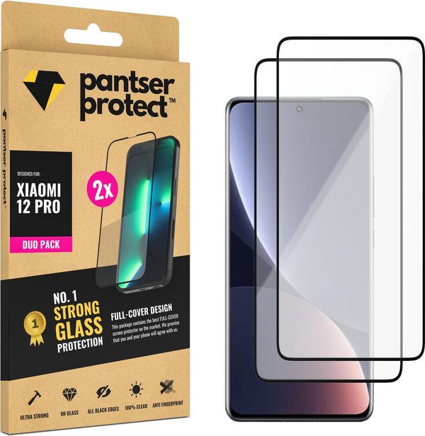 [EOL] DUO-PACK - 2x Pantser Protect™ Glass Screenprotector Geschikt voor Xiaomi Mi 12 Pro - Case Friendly - Premium Curved Pantserglas - Glazen Screen Protector