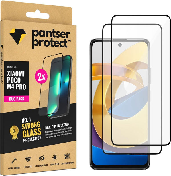 [EOL] DUO-PACK - 2x Pantser Protect™ Glass Screenprotector Geschikt voor Xiaomi Poco M4 Pro - Case Friendly - Premium Pantserglas - Glazen Screen Protector
