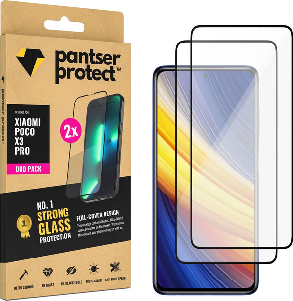 [EOL] DUO-PACK - 2x Pantser Protect™ Glass Screenprotector Geschikt voor Xiaomi Poco X3 Pro - Case Friendly - Premium Pantserglas - Glazen Screen Protector