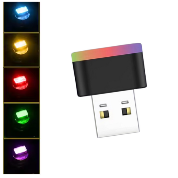 USB Led Verlichting RGB - Auto Fade - Multicolor - Wisselt Automatisch van Kleuren - USB LED Lampje voor Auto, Interieur of Laptop - Mini Sfeerverlichting Dashboard - Nachtverlichting Auto - Autoverlichting
