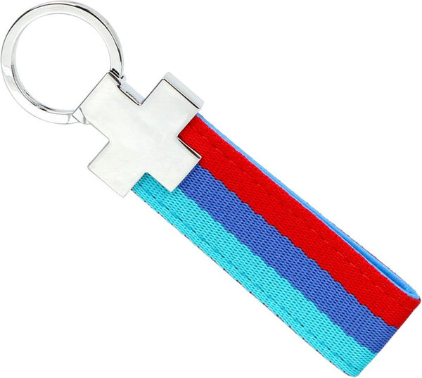 Auto Sleutelhanger - rood/blauw - Geschikt voor alle automerken/universeel - Keychain Sleutel Hanger Cadeau - Auto Accessoires