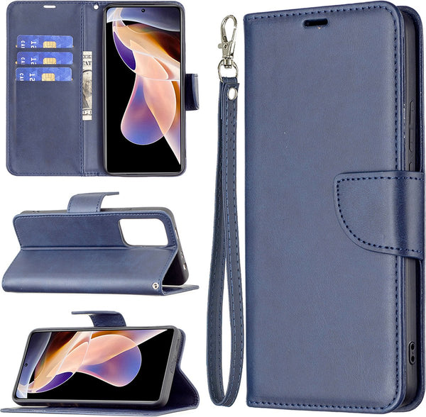 [EOL] Hoesje Blauw - Geschikt voor Samsung Galaxy S23 Ultra - Portemonnee Book Case - Boekje Met Kaarthouder / Pasjeshouder en Magneetsluiting - Booklet - Wallet Beschermhoes - Telefoonhoesje