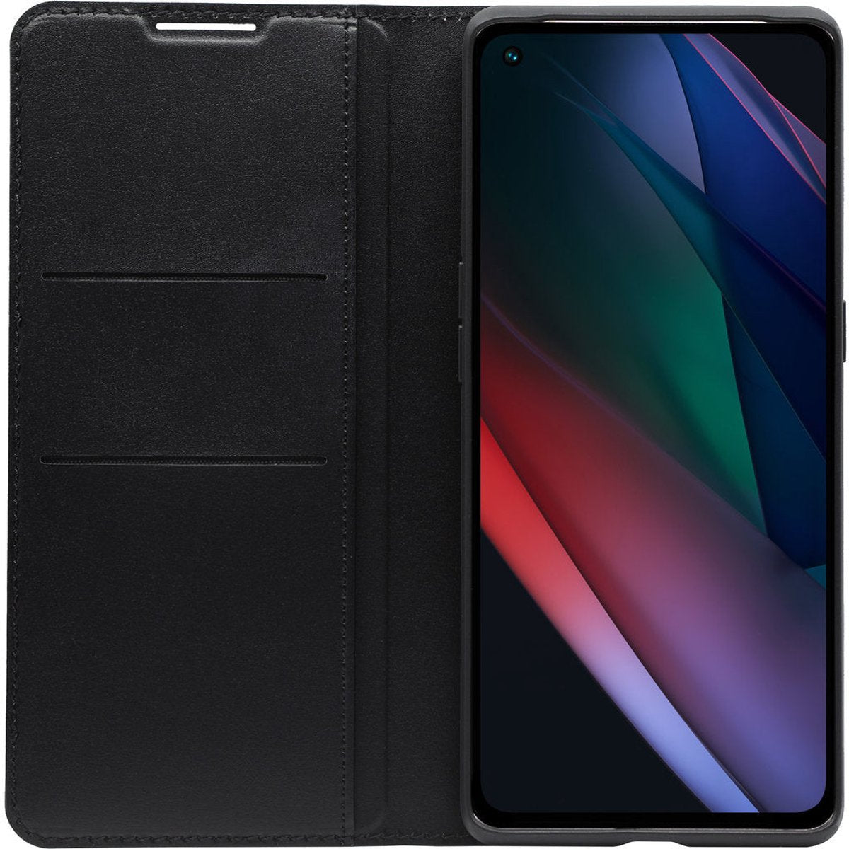 [EOL] Origineel Oppo Find X3 Neo Hoesje Flip Cover Wallet Book Case Zwart