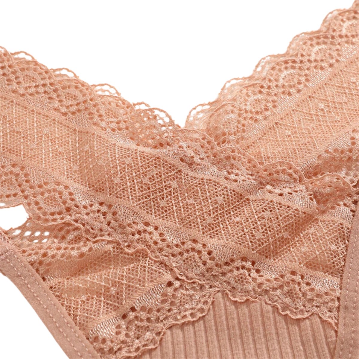 [EOL] 3 Pack - Sexy Dames String met Kant - Zwart - High Waist Slip - Vrouwen Lingerie / Ondergoed - Maat XL