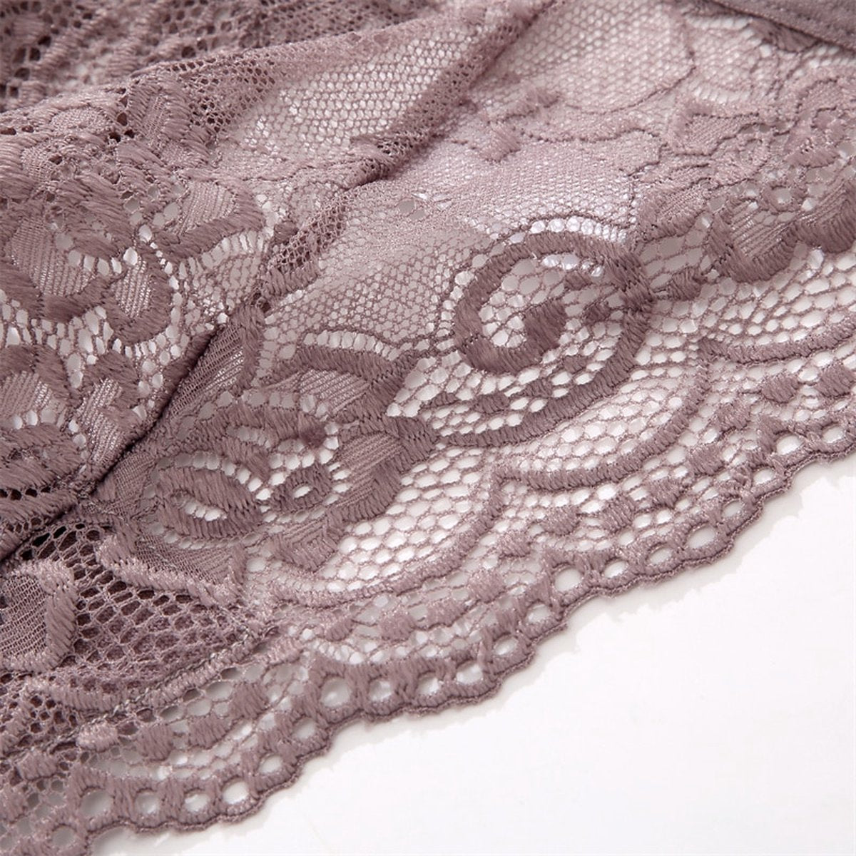 [EOL] 3 Pack - Luxe Dames String met Kant - Rood, Nude & Wit - Sexy Lingerie Dames / Ondergoed Set Vrouw - High Waist - Maat S