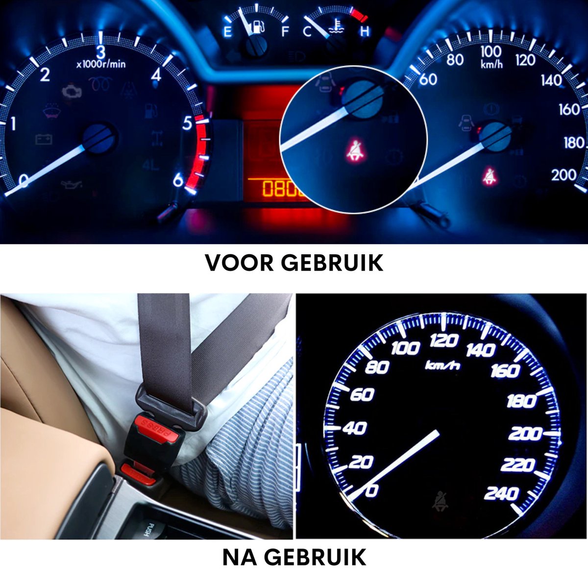 Set van 2 Gordel Alarm Stoppers - Gordel Verlenger - Veilige Gordel Piep Stopper - Waarschuwing Stopper - Gordel Clip - Autogordel Piep - Auto Accessoires