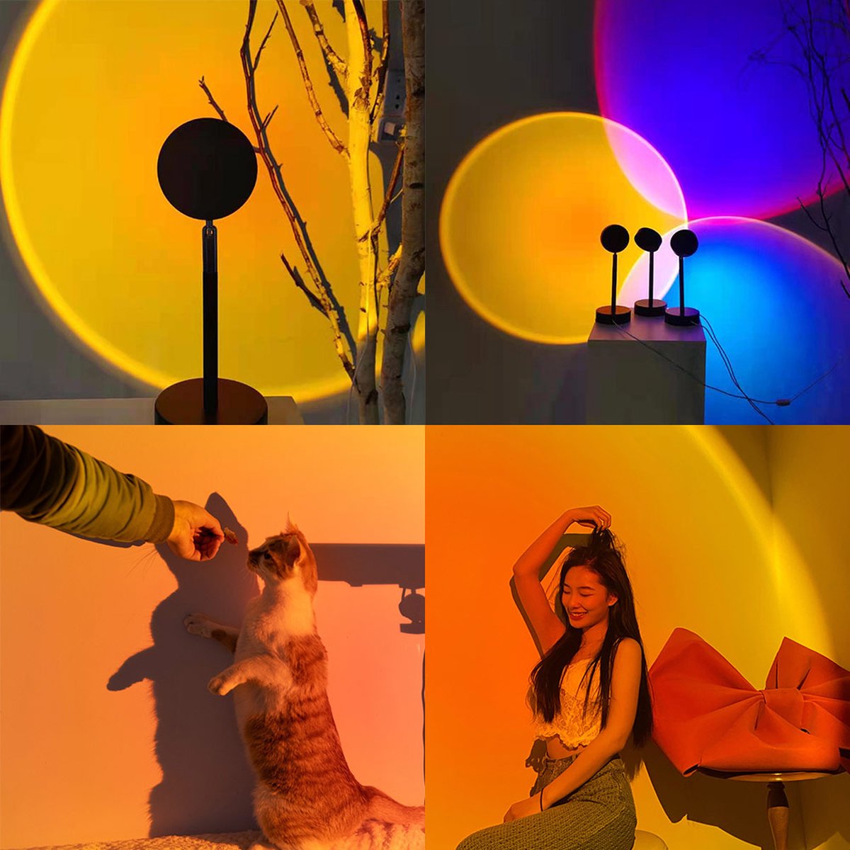 Sunset lamp  - 16 kleuren - Projector lamp - Afstandsbediening - Sfeer verlichting - Summervibes - licht projector