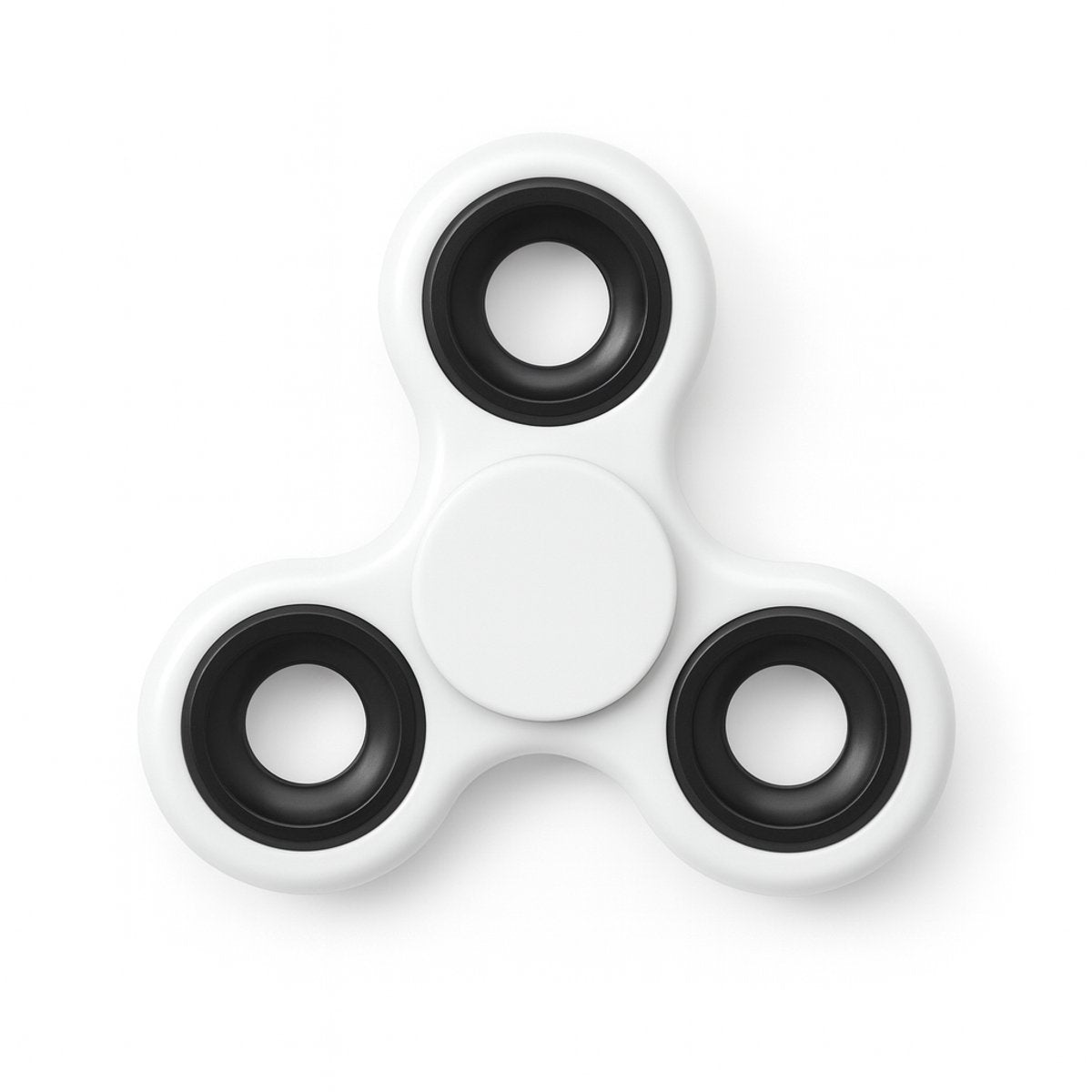 Fidget Spinner Wit  - Langdurige spin - Stressverlichter voor Kinderen & Volwassenen - Anti Stress Speelgoed - Hand Spinner - Concentratie Speelgoed - Compact Formaat - Kunststof