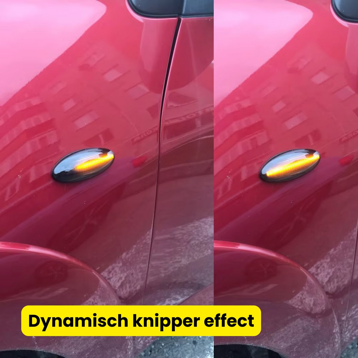 Dynamische LED Richtingaanwijzers - Smoked - Voor Toyota Yaris / Rav 4 / Corolla / Auris - Plug & Play Knipperlichten Zijkant - Set van 2 Knipperlichten met LED streep - Flowing Water Effect