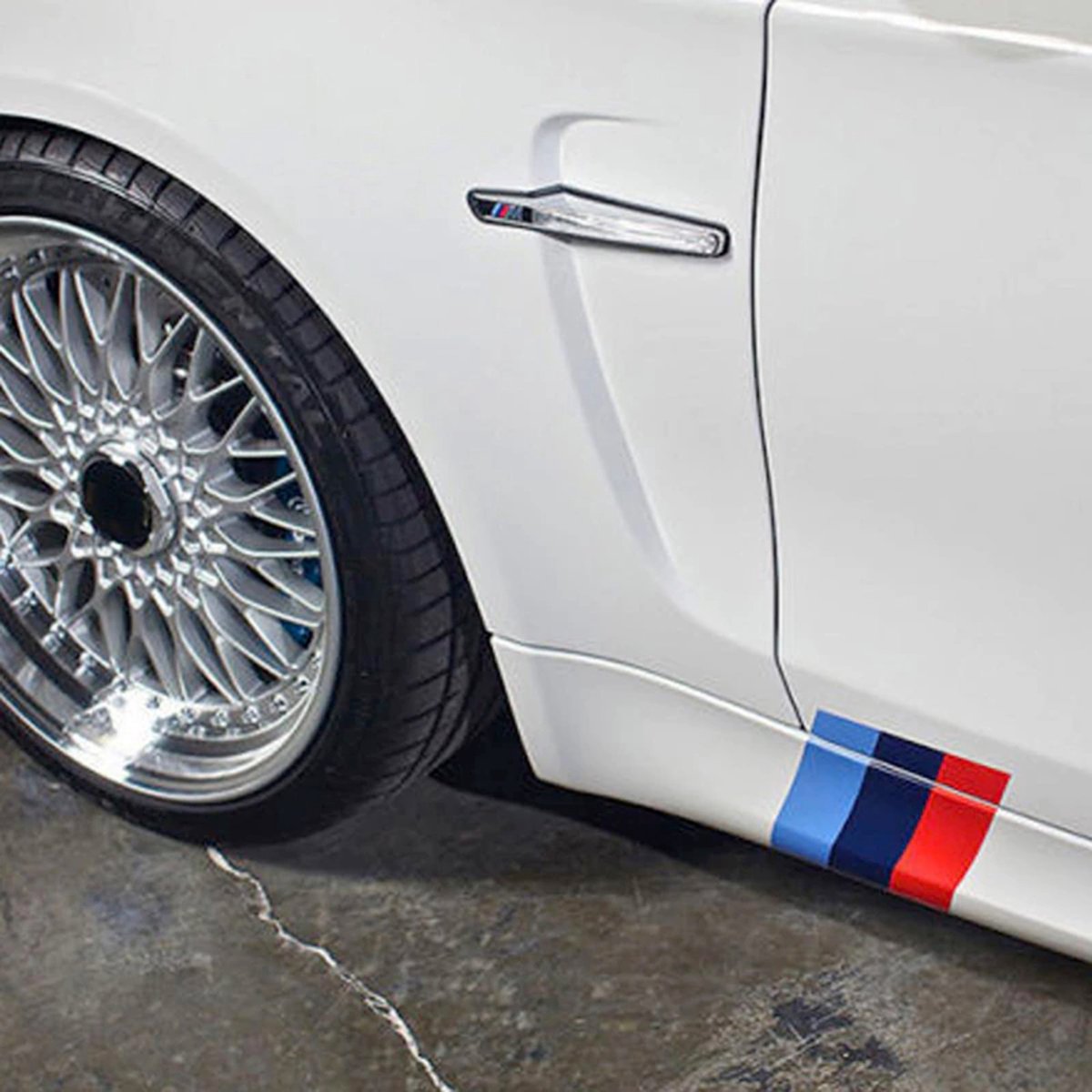 Auto Kleuren Stickers - Set van 3 - Striping Wrap voor Grill, Zijspiegels en Skirts - Autostickers - universeel/alle automerken - Auto Accessoires Stickers