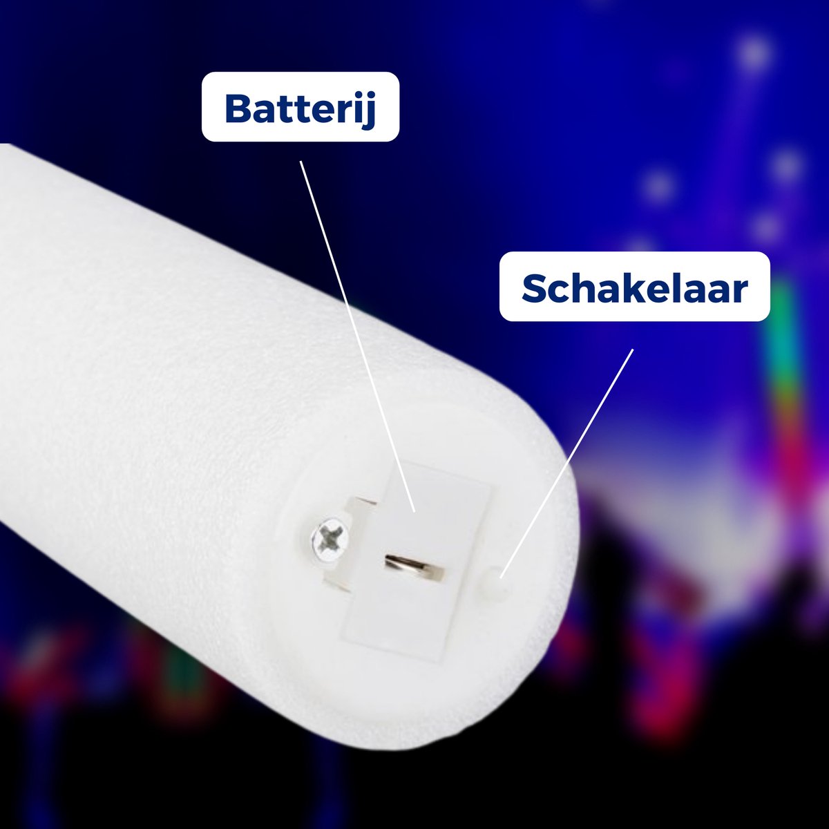 Led Foam Stick - Multicolor Led - Lange Brandduur - Neon Party Sticks - Verjaardag Feest Versiering - Bruiloft Huwelijk - Lichtstaaf - Glow in The Dark