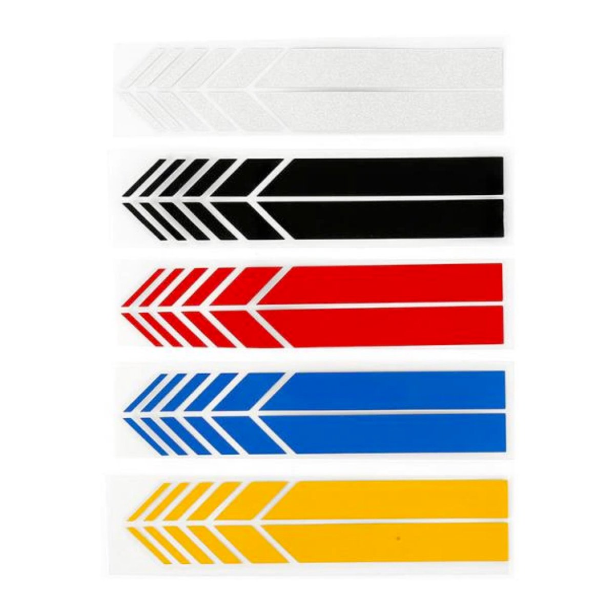 Auto Spiegelkap Stickers Wit - Set van 2 -  Spiegelkappen Striping Wrap - Autostickers Zijspiegels - Auto Accessoires Stickers