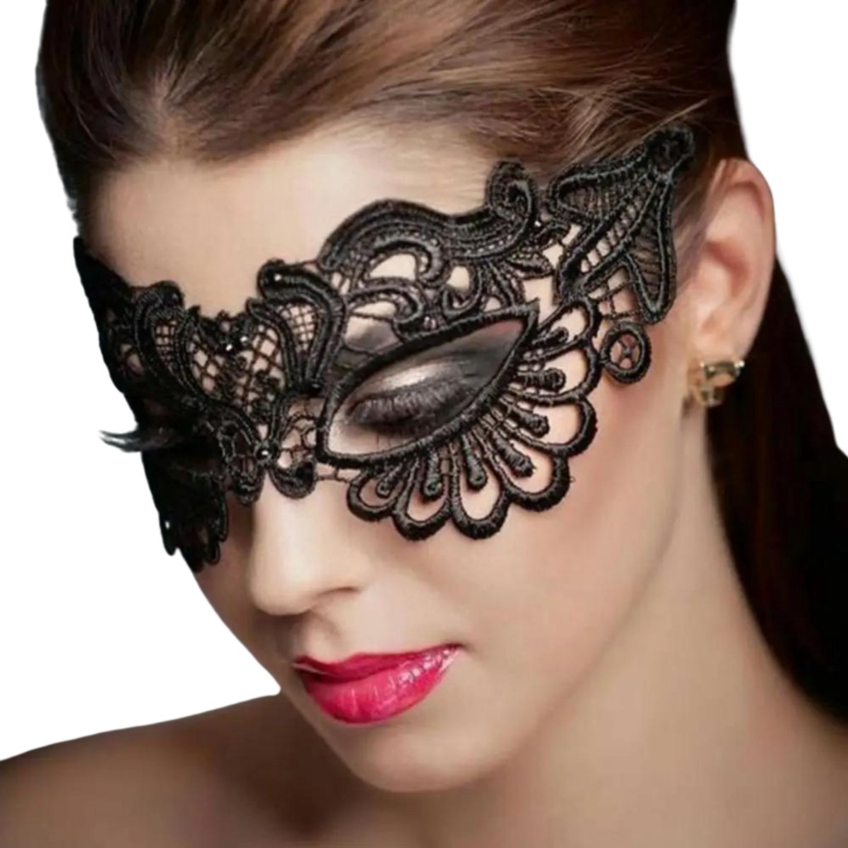 Sexy Masker - Kant Zwart - Spannend Oogmasker - Vrouwen - Zwart - Sex Speeltjes Toys - Erotiek - Bondage Masker