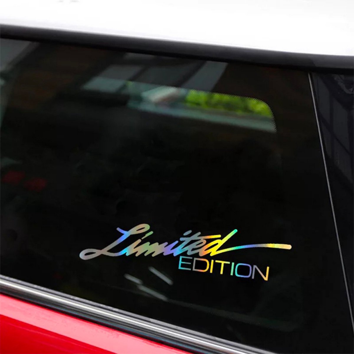 Auto Stickers Limited Edition - Silver Rainbow - 2 Stuks - Hoogwaardig Vinyl - Autostickers Wrap Folie - Geschikt voor Alle Automerken - Auto Accessoires