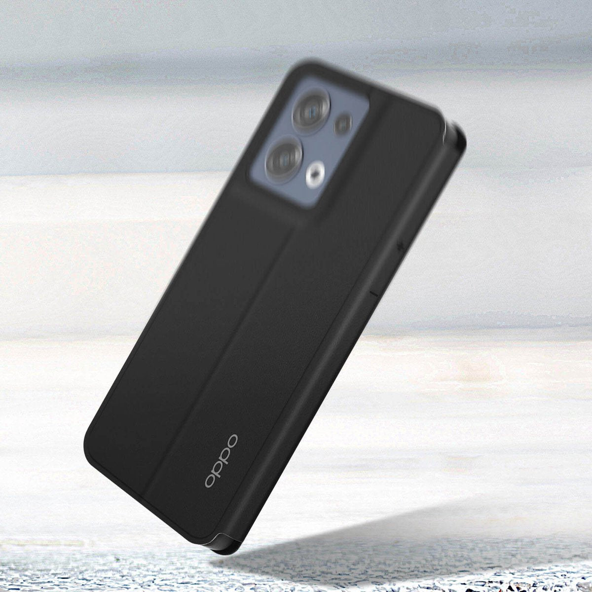 [EOL] Oppo Reno 8 Case Kaarthouder en Originele Video Ondersteuningsfunctie Zwart