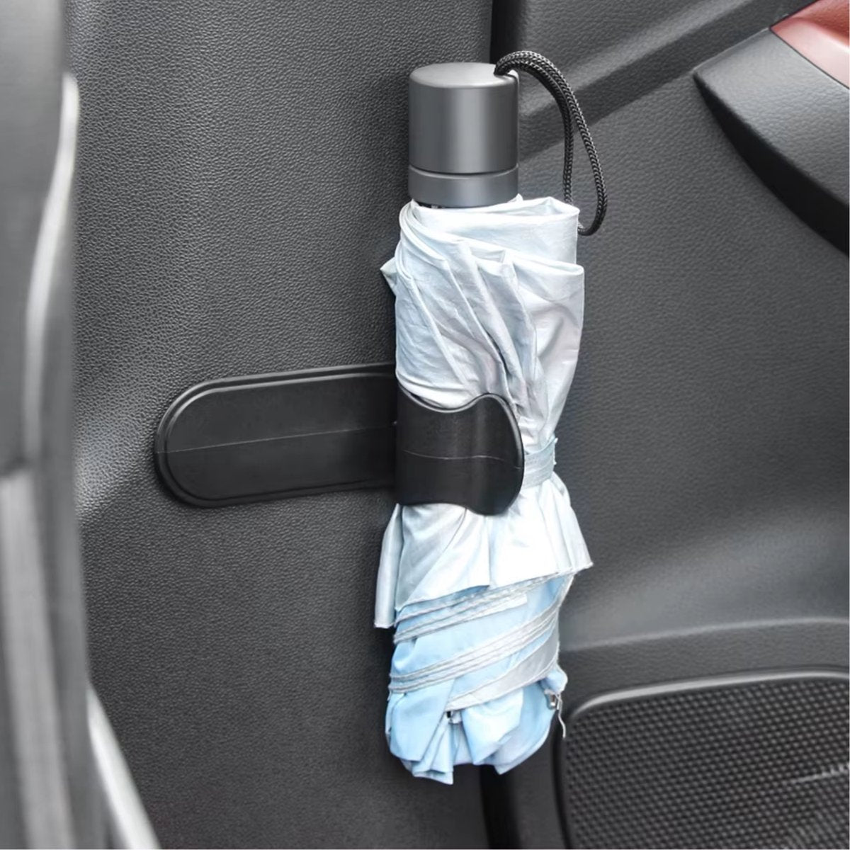 Auto Paraplu Houder Clip - Zelfklevend en Ruimtebesparend - Auto Organisator voor Alle Automerken - Universeel - Zwart