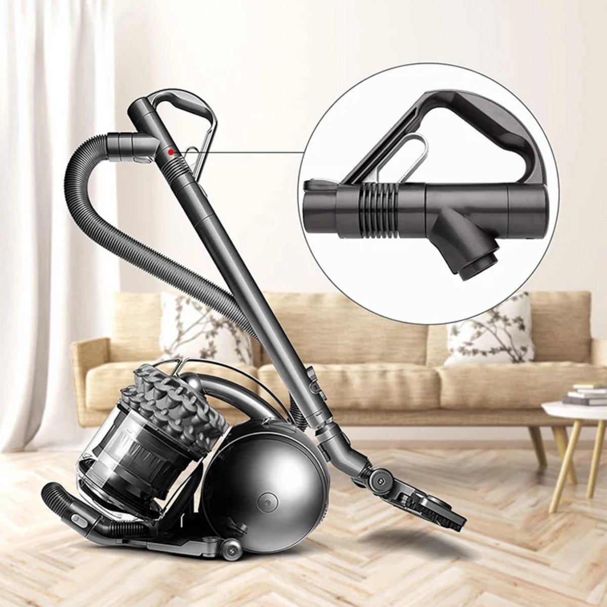 Stofzuiger Handgreep - Handvat Geschikt voor Dyson Stofzuiger - Vervangend Onderdeel - Buis Bovenkant - Stofzuiger Accessoires - Slang - Zwart