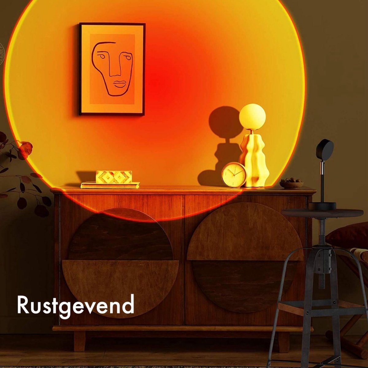 Sunset Lamp - Sunset Lamp - Hoogwaardige Lichtkwaliteit - Sunset Lamp - Zonsondergang - Projector Lamp