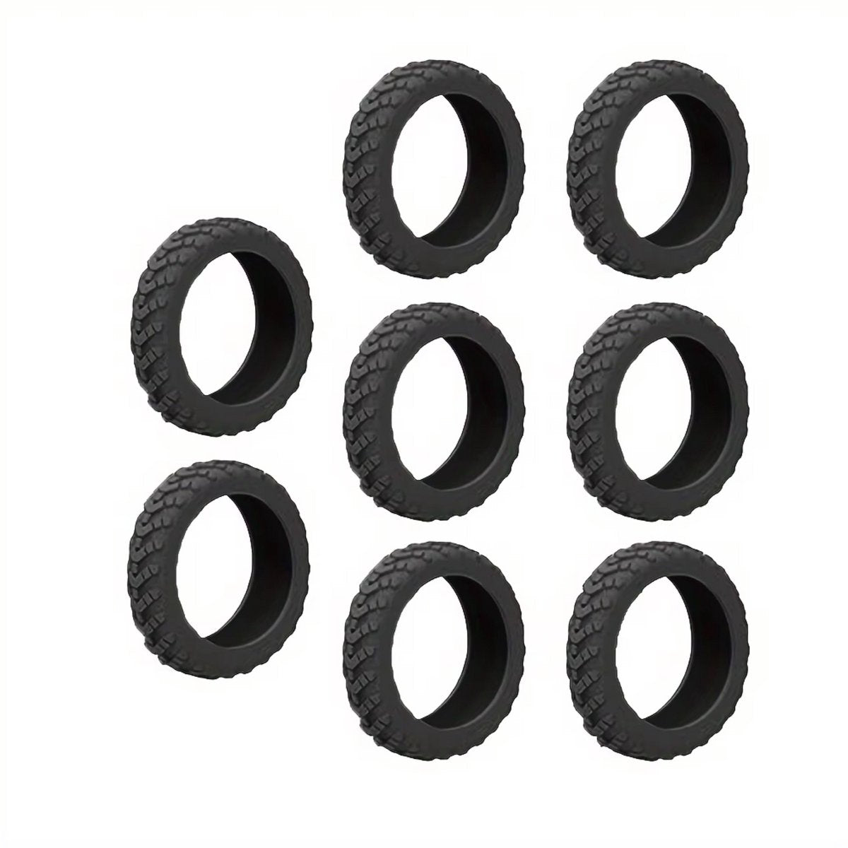 Siliconen Wielbescherming Voor Trolley / Koffer - Geluidsreducerend - Wielbescherming - Reiskoffer Accessoires - Set Van 8 Stuks Zwart