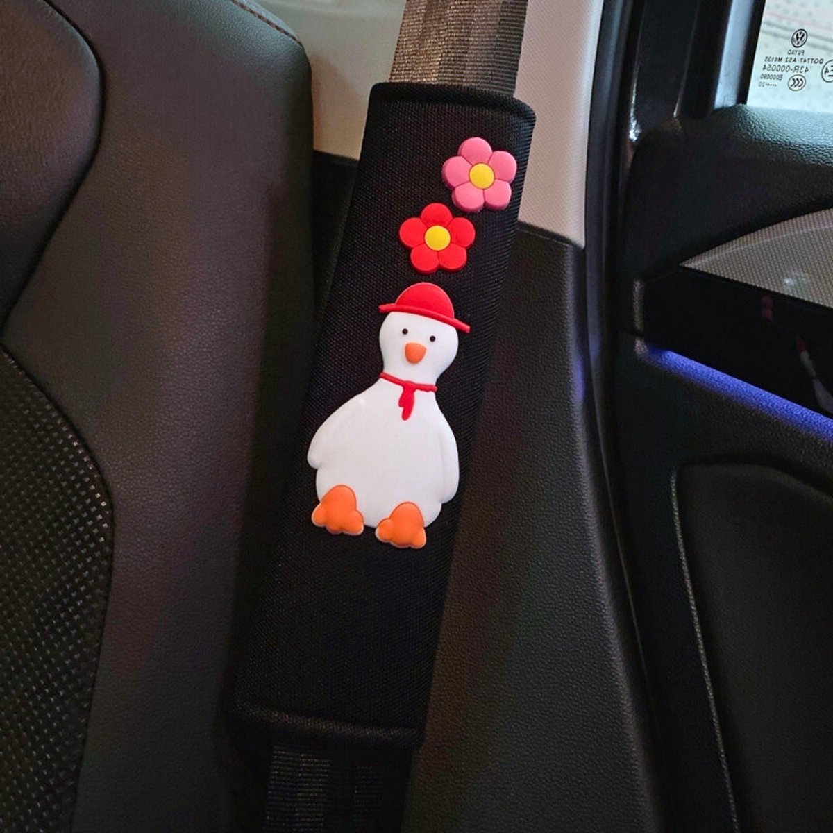 Zachte Gordelbeschermers - Geschikt voor Kinderen - Set van 2 Gordelhoezen - Zachte Gordel Hoes Beschermer - Eenden / Ganzen - Auto Accessoires