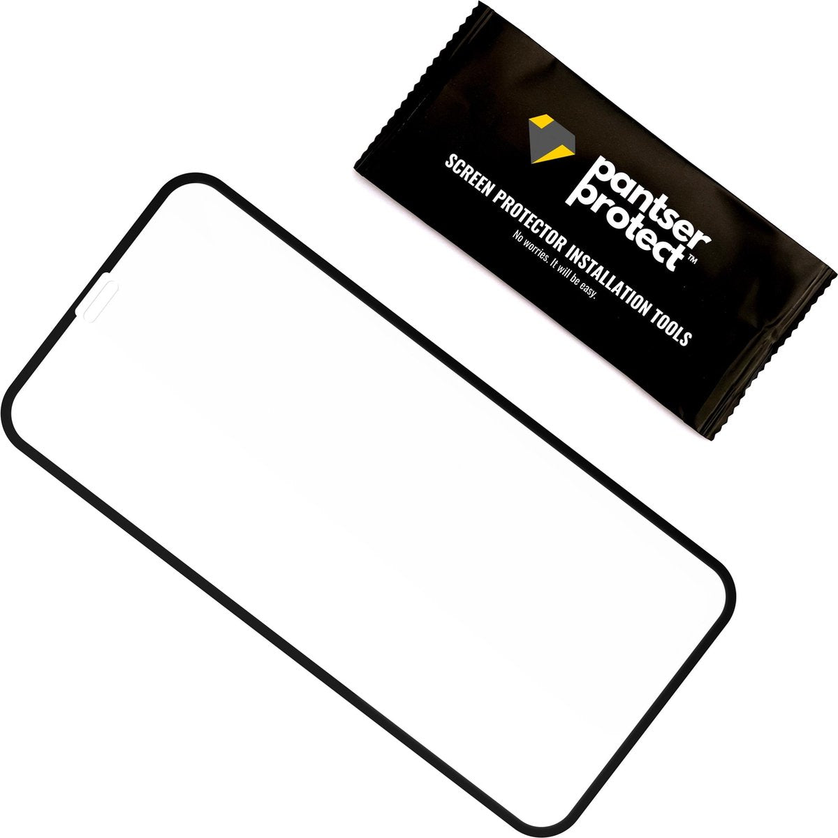 Pantser Protect™ Glass Screenprotector Geschikt voor iPhone Xs Max / 11 Pro Max - Case Friendly - Premium Pantserglas - Glazen Screen Protector