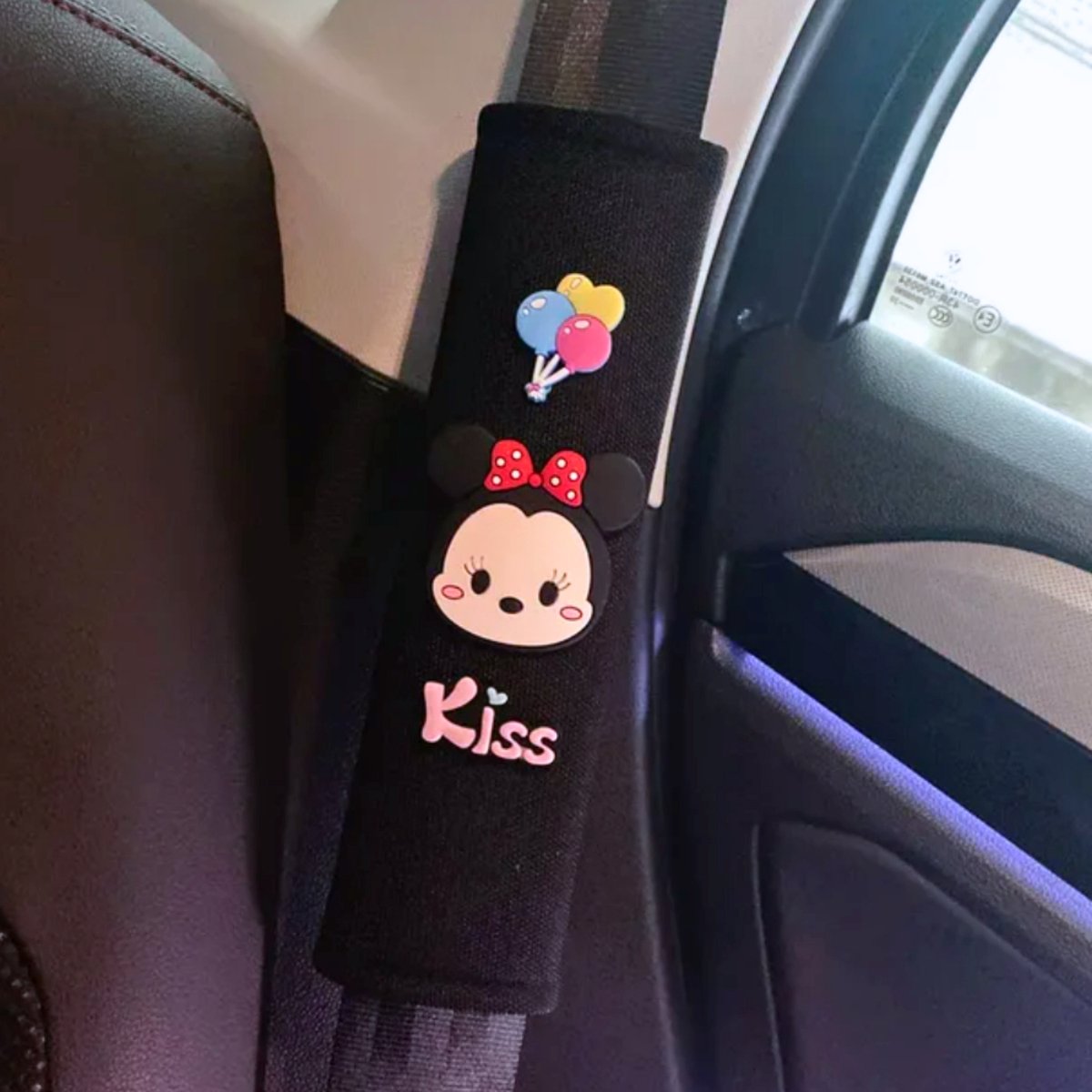 Zachte Gordelbeschermers - Geschikt voor Kinderen - Set van 2 Gordelhoezen - Zachte Gordel Hoes Beschermer - Muizen - Auto Accessoires