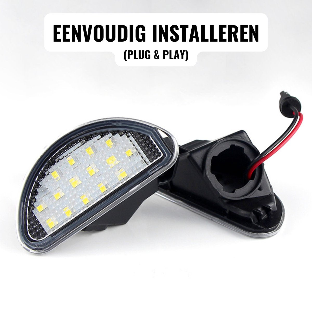 LED Kentekenverlichting Wit - 2 Stuks - Geschikt voor Toyota Aygo - Plug & Play Kenteken Lampjes - Set van 2 Kentekenlampjes - Wit LED
