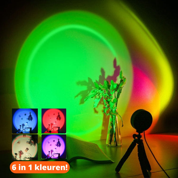 Sunset Lamp - Sunset Lamp - Hoogwaardige Lichtkwaliteit - Sunset Lamp - Zonsondergang - Projector Lamp