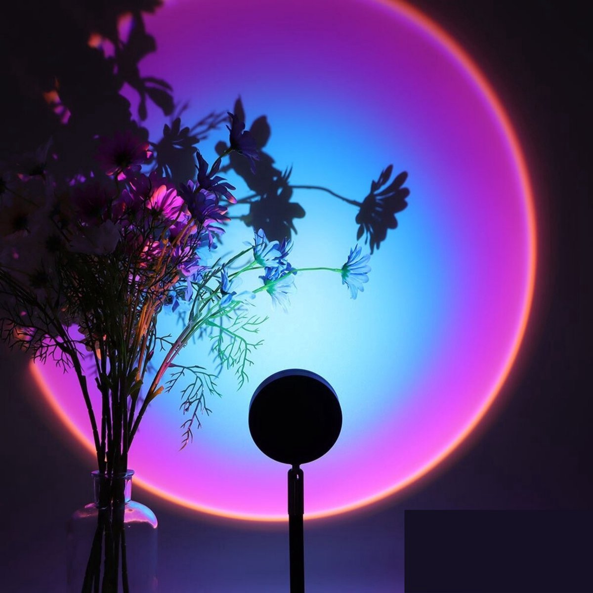 Zonsondergang Lamp | Projectorlamp | Sunset Lamp | Sfeerverlichting | Decoratieve Lamp | Rainbow Lamp