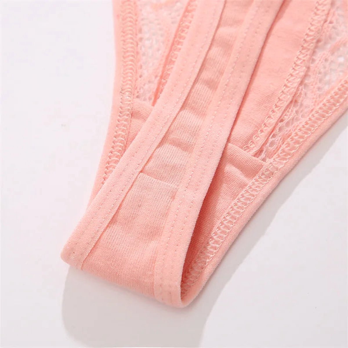[EOL] Sexy Dames String met Kant - Roze - Vrouwen Lingerie / Ondergoed - Maat M
