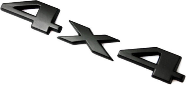 Auto Embleem 4x4 Zwart - Zelfklevende Badge - 4x4 Embleem - universeel/alle automerken - 4 Wheel Drive - Auto Accessoires