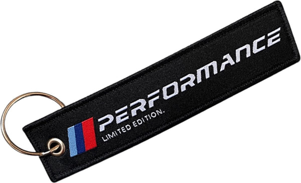 Sleutelhanger Zwart - Performance - Geschikt voor alle automerken/ universeel - Sleutel Hanger Keychain Cadeau - Tas Hanger - Spiegel Hanger - Auto Accessoires
