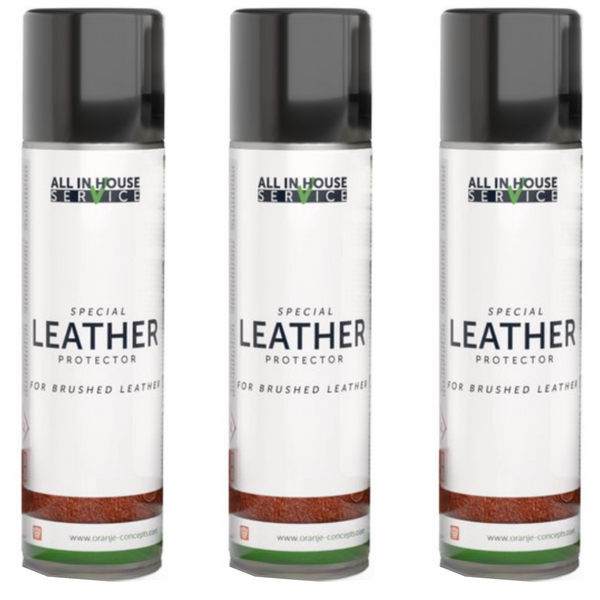 All-In House Brushed Leather Protector Spray - 3 x 250ml