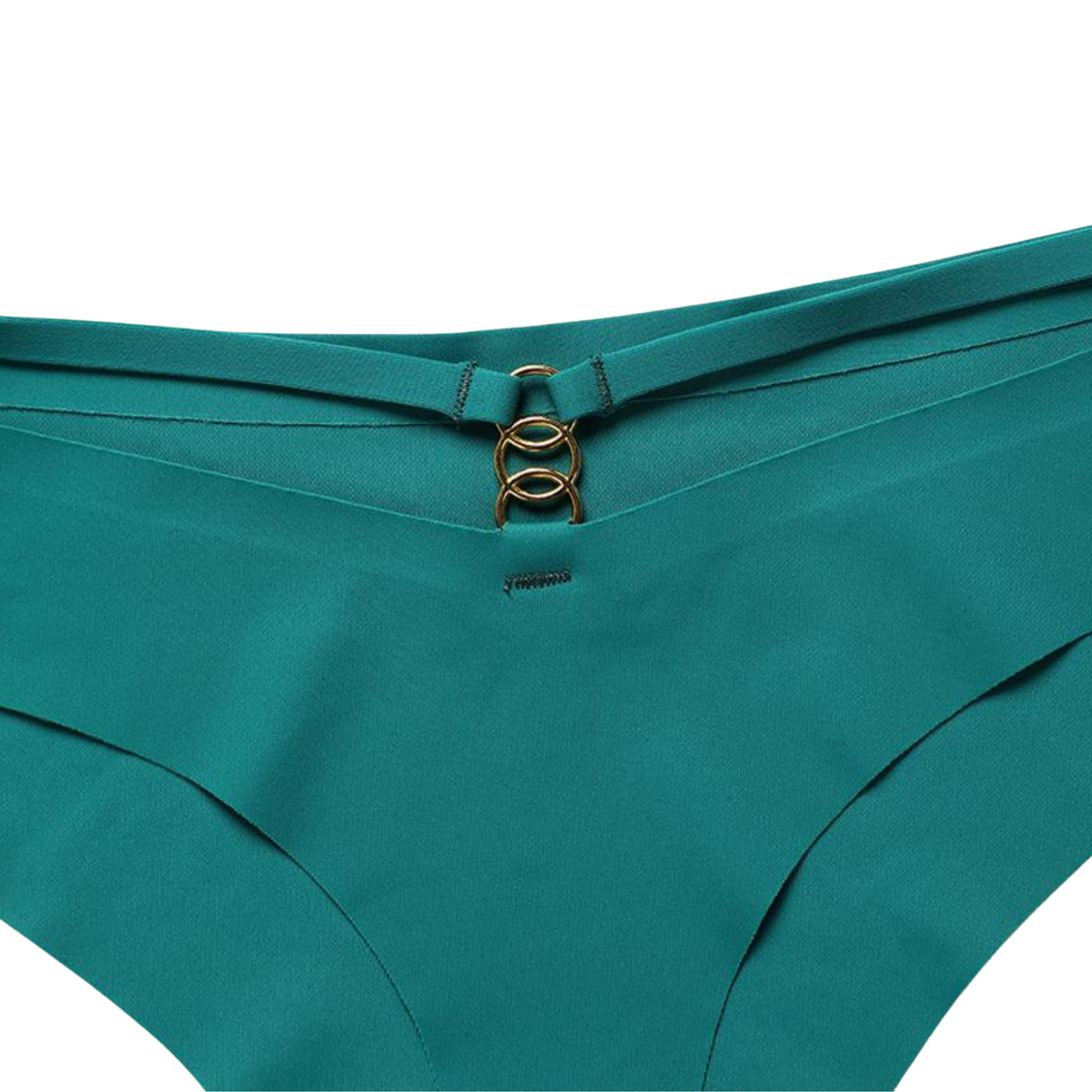 Naadloze Dames String - Blauw - Dubbele Bandjes - Naadloos / Seamless Ondergoed - Comfortabele en Sexy Lingerie - Brazilian / Slip / Onderbroek - Maat XL