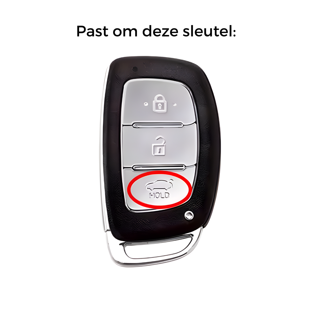 Zachte TPU Sleutelcover - Sleutelhoesje Geschikt voor Hyundai IX25 / IX35 / IX45 / I10 / I20 / I30 / HB20 / Elantra / Solaris / Sonata / Santa Fe / Sport Tucson - Wit met Goud - Key Cover - Auto Accessoires